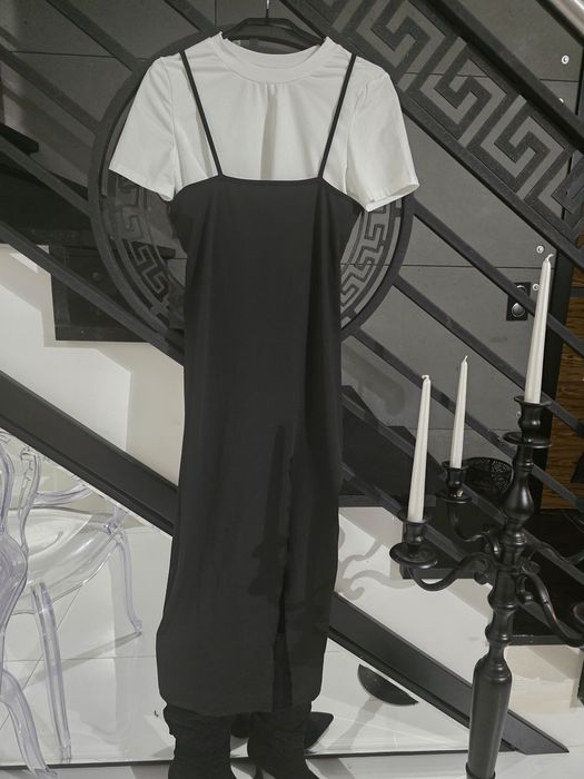 komplet  maxi sukienka i bluzka  L