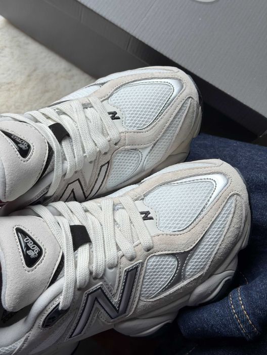 Кросівки New Balance 9060 Grey White кеди нью беланс білі сірі