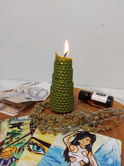 СВІЧКИ із заговором  та травами