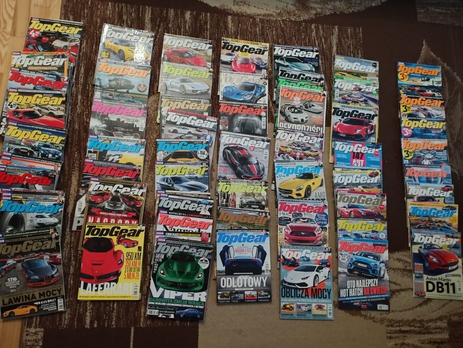 Kolekcja miesięczników TopGear PL+  dwie książki Clarksona