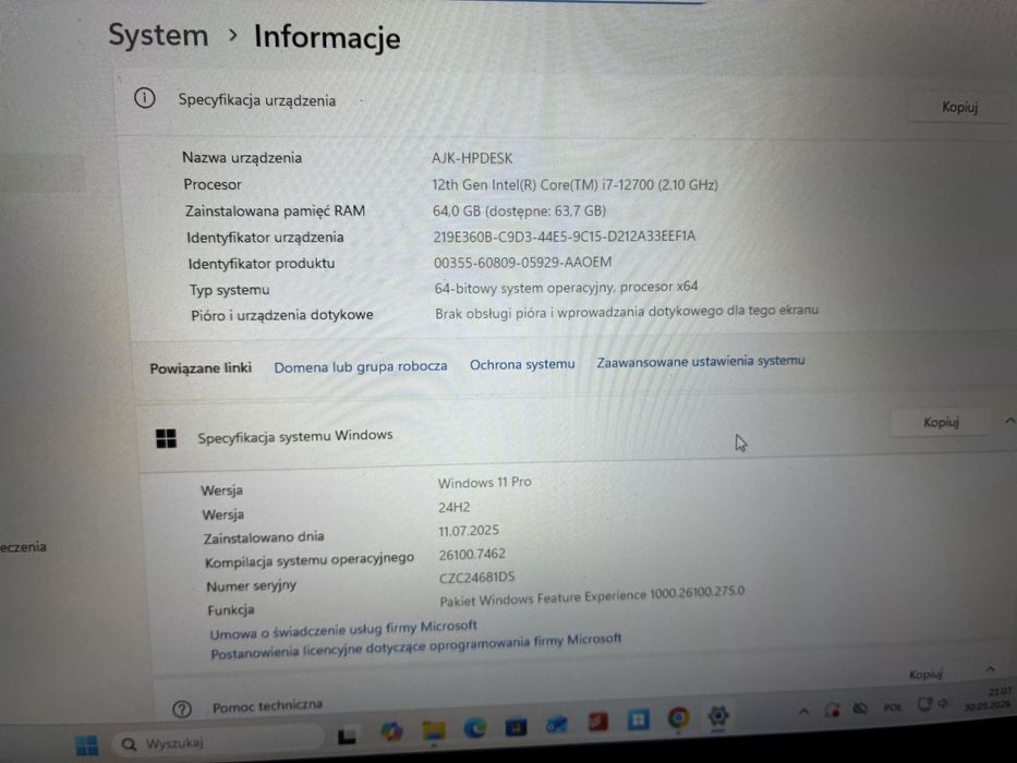 HP Pro 400 G9 SFF i7-12700/16GB-64GB/512/Win11P