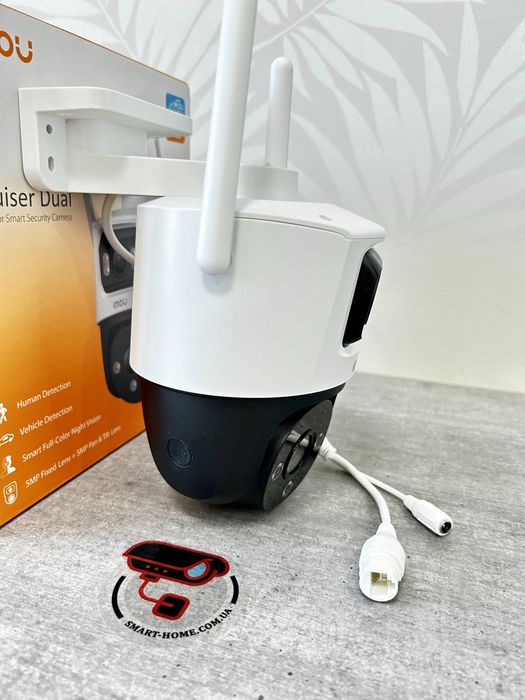 СИРЕНА‼️10 Мп Mp Двойная IMOU Cruiser Dual поворотная PTZ WiFi Ip камера для відеонагляду видеонаблюдения панорамная уличная вулична облачная хмарна