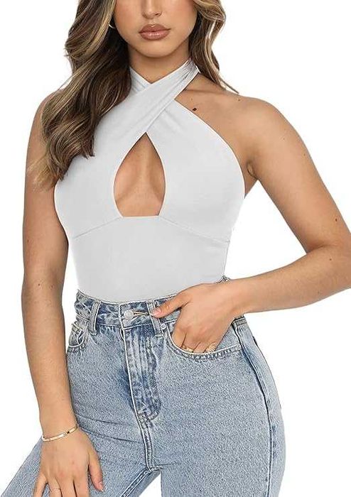 Body REORIA Criss Cross– Białe Rozm. S