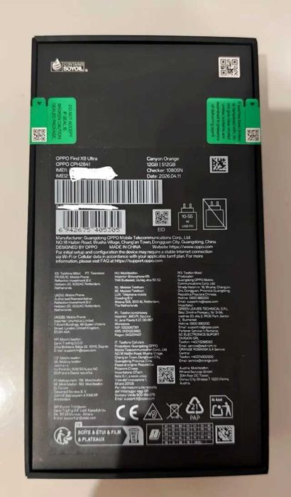 Oppo Find X9 Ultra 512GB Laranja Canyon