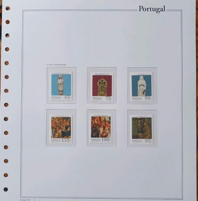 Selos Arte e Descobrimentos em folha CTT, novos