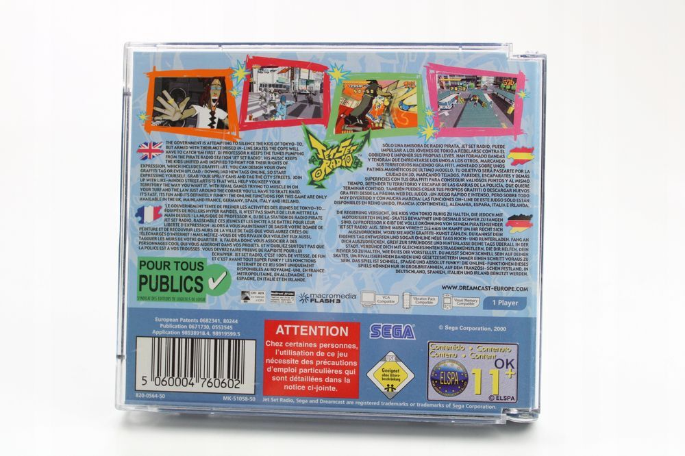 JET SET RADIO Sega Dreamcast pudełkowa