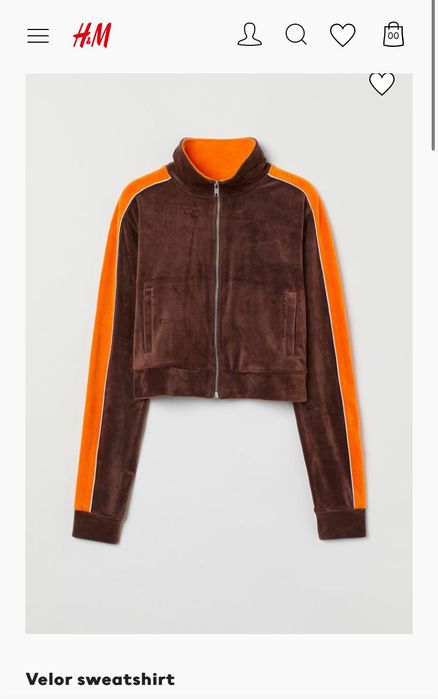 Кофта велюрова HM