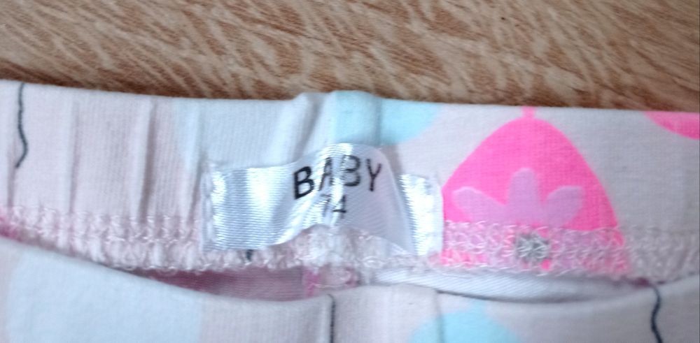 Legginsy różowe w baloniki 74