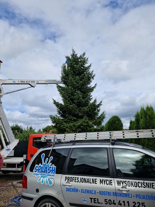 Mycie Malowanie Dachu Kostki Elewacji Podnośnik Koszowy Wycinka Drzew