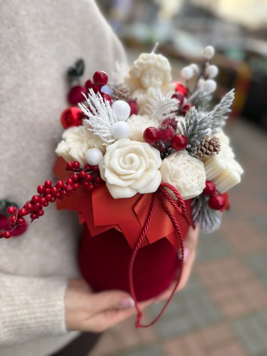 Flower box z świec sojowych