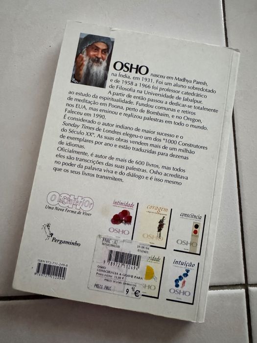 Livro Consciência Osho