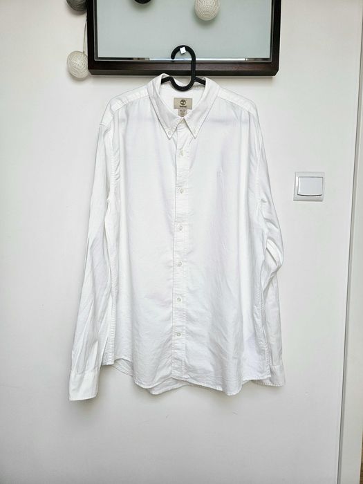 Biała bawełniana koszula Timberland