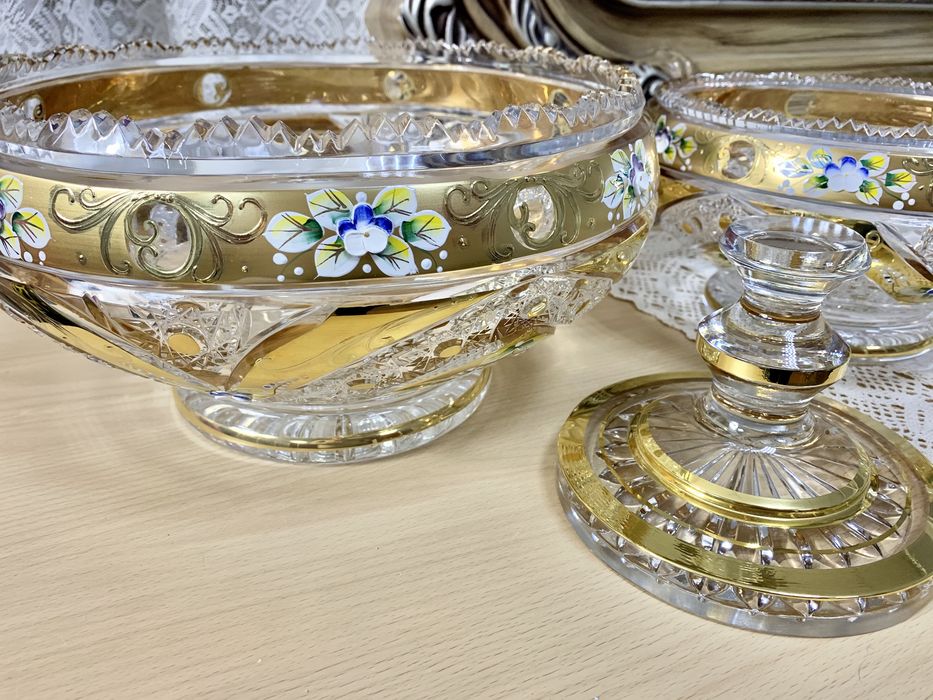 Вазы Богемия из хрусталя