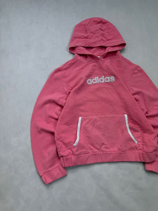 Bluza Adidas Big Log Różowa Y2K  Size: L 60x57 cm Długość x Szerokość