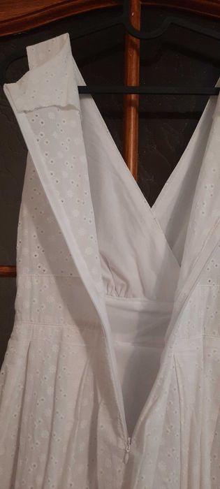 Платье белое летнее, прошва.
