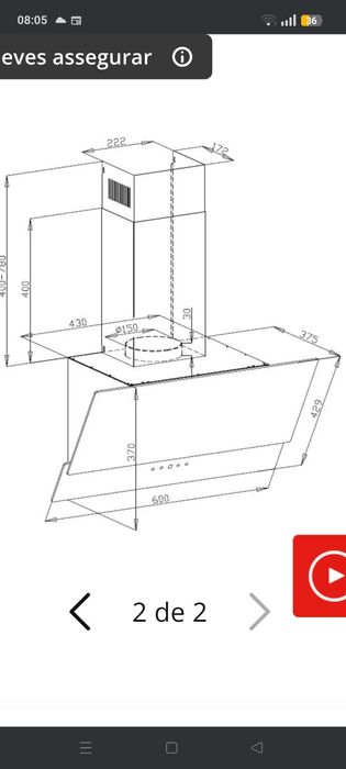 Exaustor Becken novo ainda na caixa