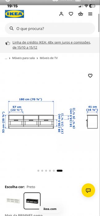 Móvel para televisão