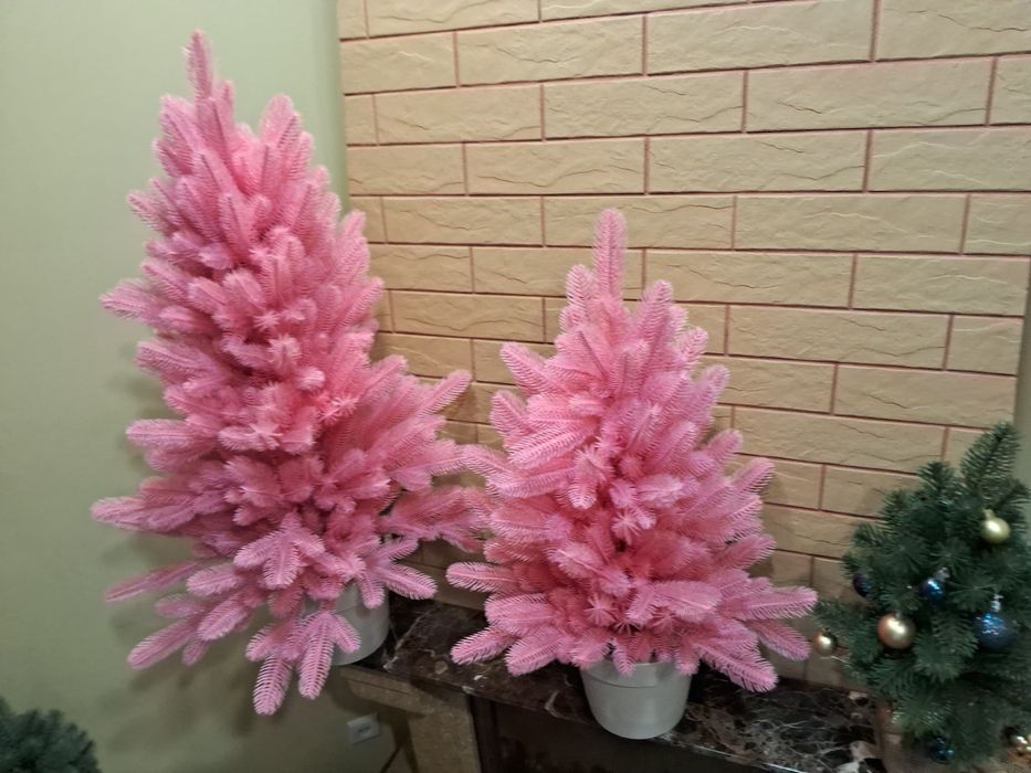 Лита Рожева Ялинка , Гілочки Ялинкі Декор Новорічний