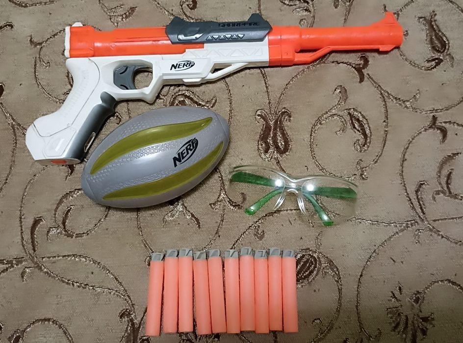 Nerf sharpfire оригинал нёрф бластер пистолет