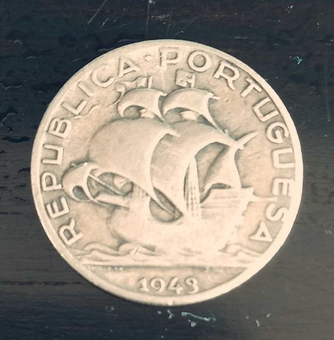 Moeda 1943 de 2.50 centavos da República Portuguesa