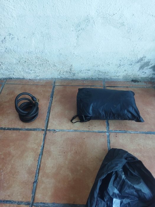 Acessórios mota fato chuva capa proteção cadeado capacete moto scooter