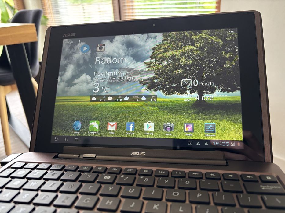 Asus EeePad Android tablet laptop transformer