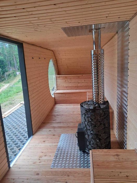 Sauna Jacuzzi SPA Balia Pływająca Houseboat Altana Domek Ogrodowy