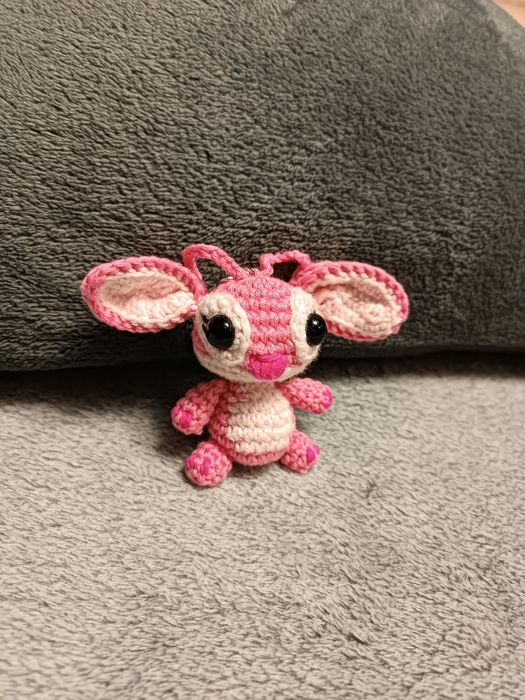 Breloczek Angel Stitch Disney hand made na szydełku "sticz" prezent