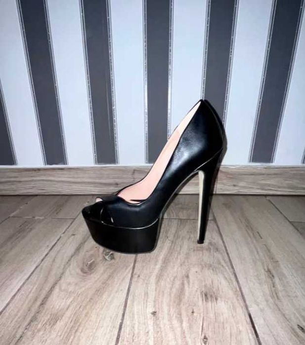 141/ Eleganckie 49 szpilki Trans Cross wysoka jakość czółenka 35-50 EU
