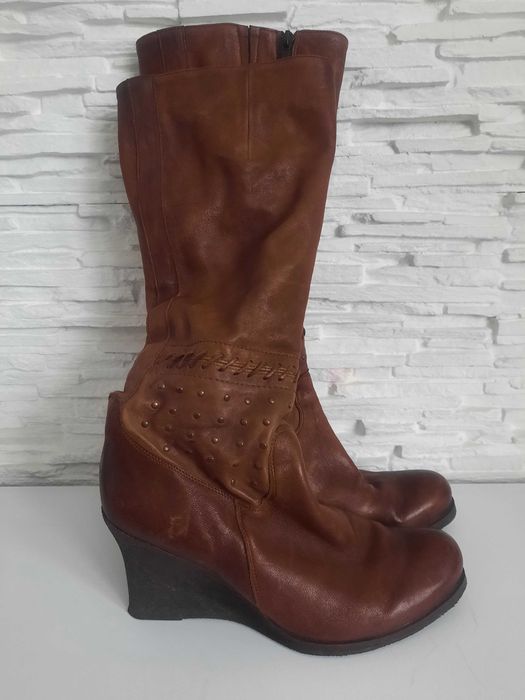 Kozaki skórzane roz 39