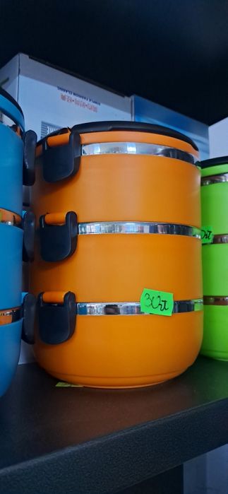 Termos obiadowy trzykomorowy lunchbox