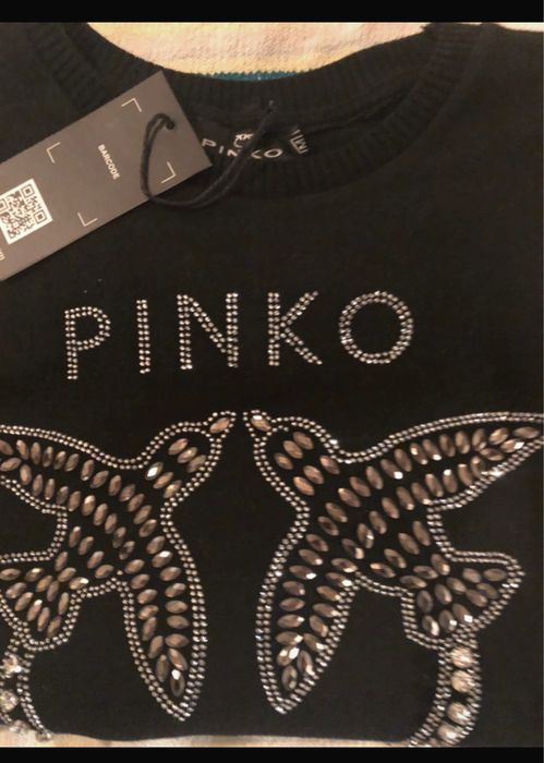 Sweterek Pinko czarny w rozm M dżety