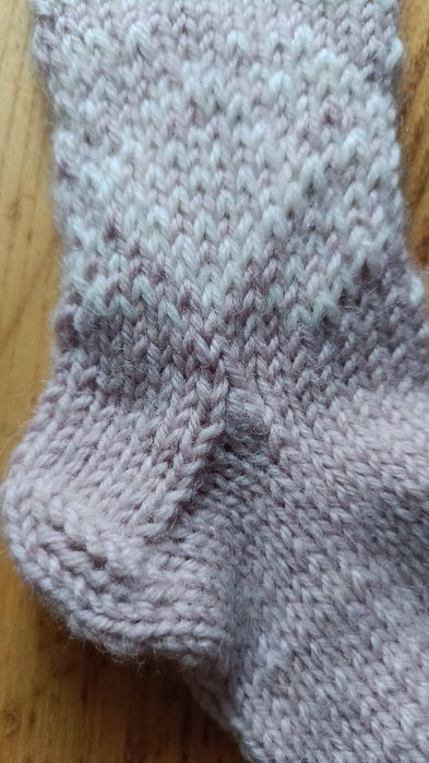 Ręcznie robione skarpetki wełniane 12 cm 18 rozmiar 9 miesięcy handmad