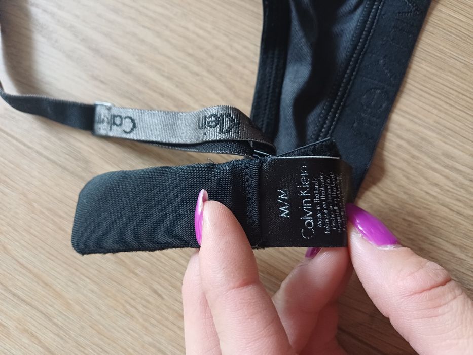 Biustonosz sportowy czarny Calvin Klein S