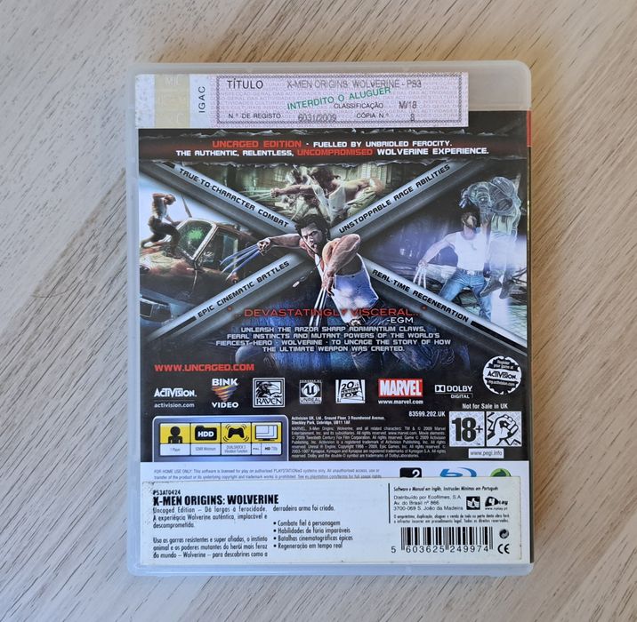 X-Men Origins: Wolverine [Uncaged Edition] - PS3 jogo  - Playstation 3
