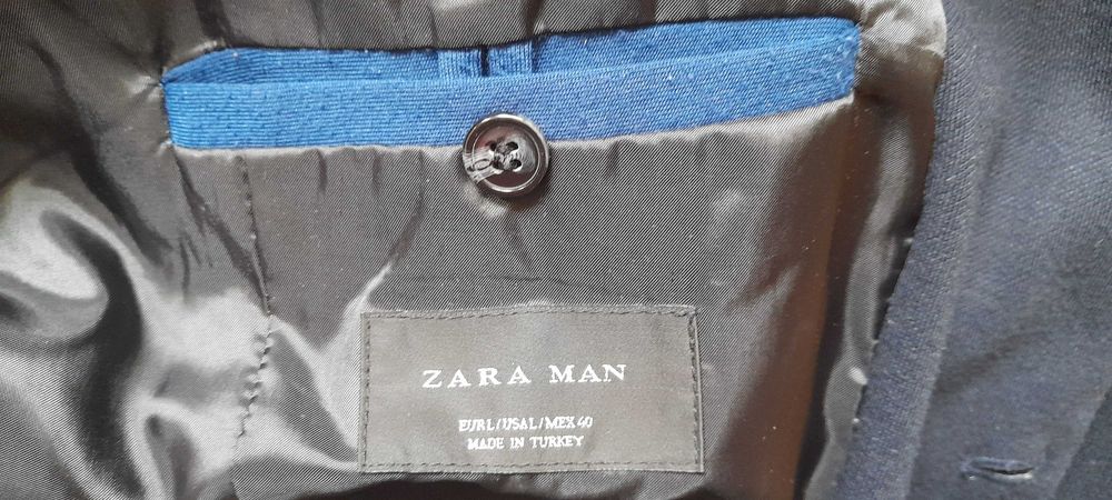 ZARA MAN marynarka męska L, granatowa