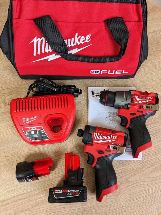 Milwaukee M12 FUEL 3497-22 набір безщітковий шуруповерт + імпакт