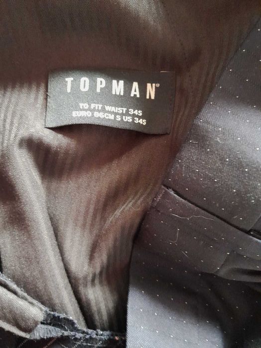 garnitur granatowy młodzieżowy/ męski Topman roz. 50 S