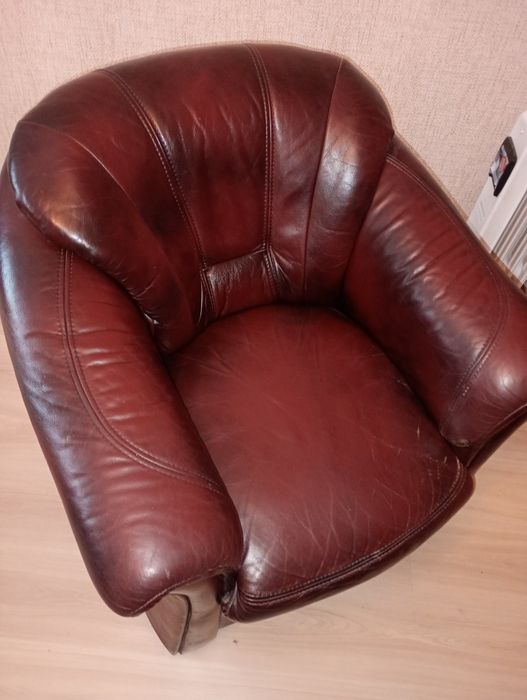 Meble skórzane,Sofa+2fotele
