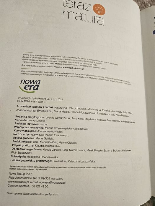 Nowa teraz matura jezyk polski poziom podstawowy