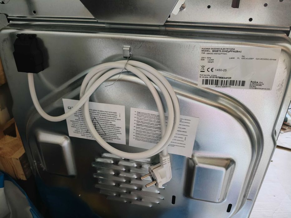 Kuchnia AMICA 58GET2.33HZPPFAI(BM) Termoobieg