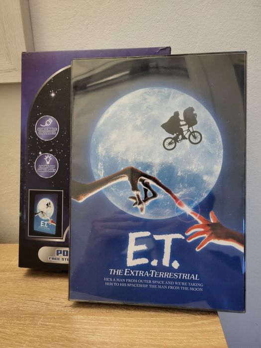 Podświetlany plakat E.T. Unikat the Extra Terrestial Steven Spielberg