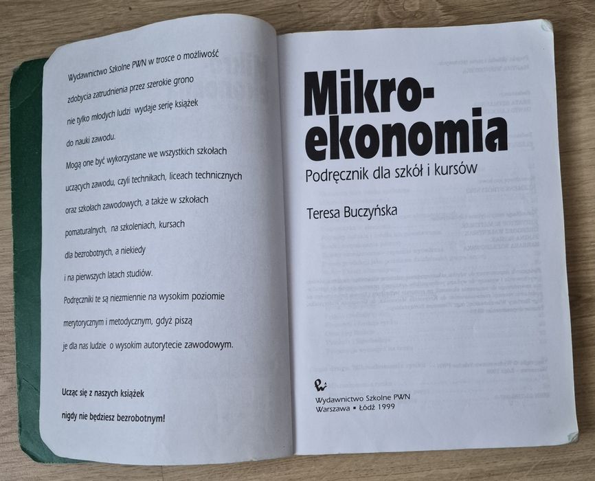 Mikroekonomia Teresa Buczyńska