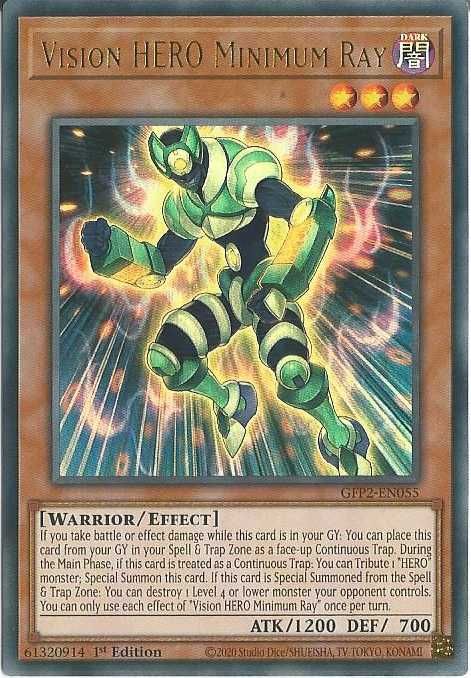 Karta YUGIOH Vision Hero Minimum Ray HOLO