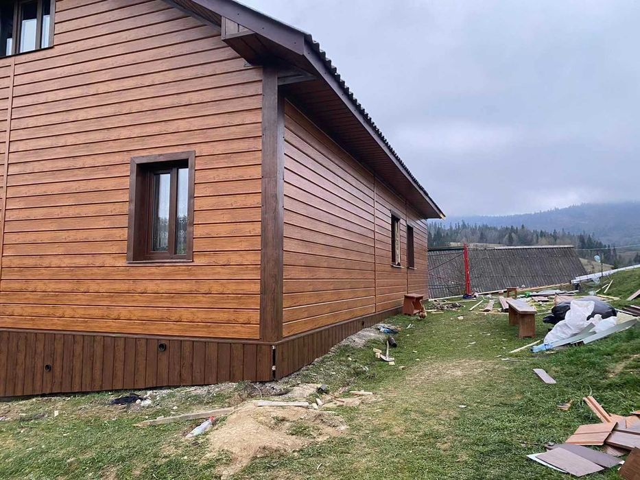 Блок-хаус металевий сайдинг дошка металева жалюзі на паркан штахети