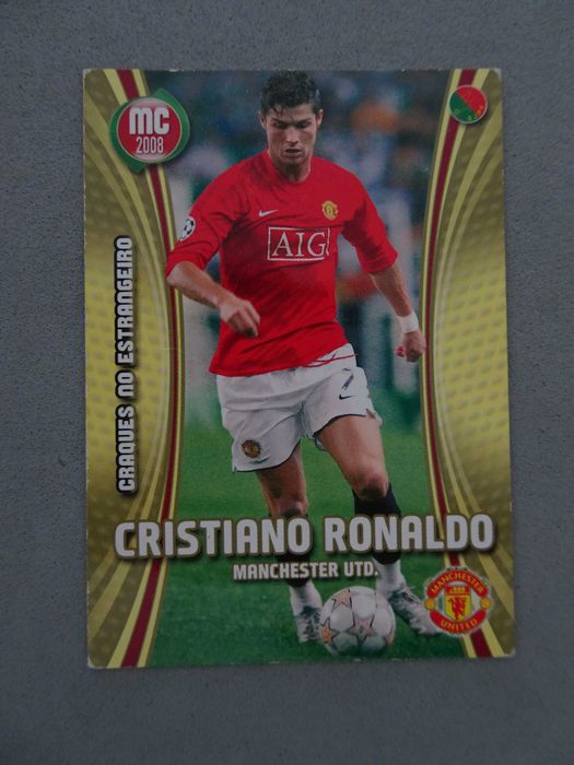 Card futebol Cristiano Ronaldo Manchester United Mega craques 2008