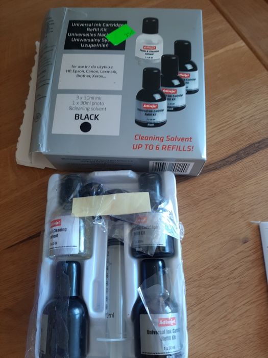 Activejet Black Universal catrige refill kit tusze