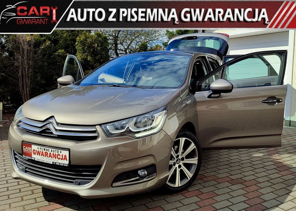 Citroën C4 Filmik VIDEO fotele z MASAŻAMI Bogata Wersja BEZWYPADKOWY