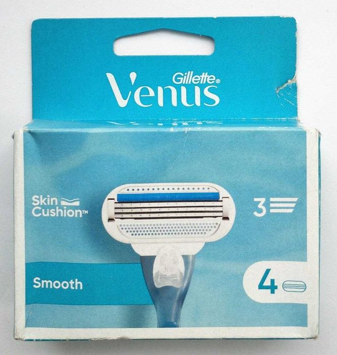 Gillette Venus Smooth 3. Оригінал. Упаковка 4 штуки