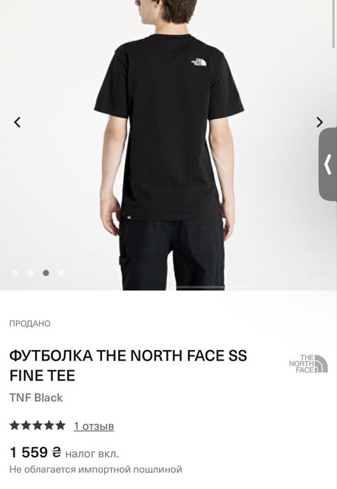 Новая футболка The north face оригинал